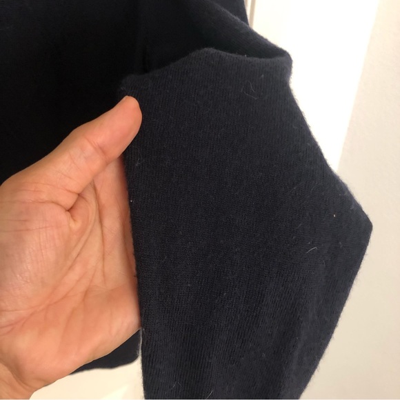 Men’s Brooks Brothers quarter zip merino wool blend black lightweight sweater M - Picture 5 of 9